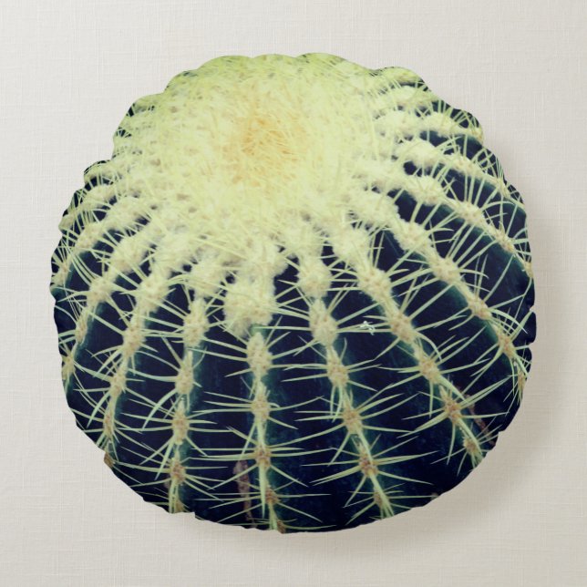 Cactusfotografie  rond kussen (Voorkant)