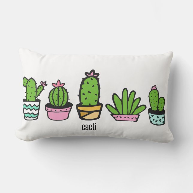 cactusgroepering kussen (Voorkant)