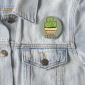 Cactuskatten Ronde Button 5,7 Cm (In situ)
