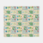 cactusliefde - waterverf (2) fleece deken (Voorkant (Horizontaal))