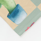 cactusliefde - waterverf (2) fleece deken (Hoek)