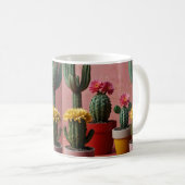 Cactusliefhebbers in bloei koffiemok (Voorkant rechts)