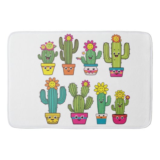 Cactusliefhebbers schattige badmat (Voorkant)