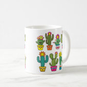 Cactusliefhebbers schattige koffiemok (Voorkant rechts)