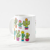 Cactusliefhebbers schattige koffiemok (Voorkant links)