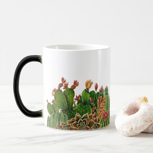 cactusontwerp magische mok (Met donut)