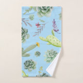 Cactuspatroon 10 bad handdoek (Handdoek)