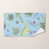 Cactuspatroon 10 bad handdoek (Handdoek)