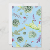 Cactuspatroon 10 bedankkaart (Achterkant)