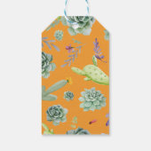 Cactuspatroon 11 cadeaulabel (Achterkant)