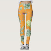 Cactuspatroon 11 leggings (Voorkant)
