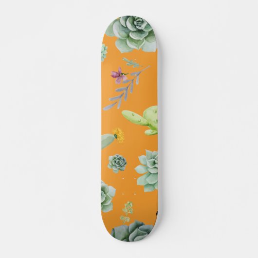 Cactuspatroon 11 persoonlijk skateboard (Voorkant)