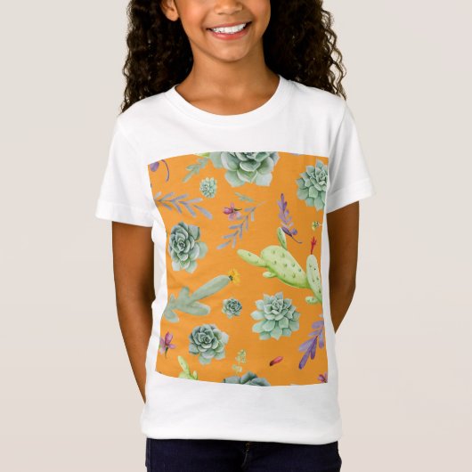 Cactuspatroon 11 t-shirt (Voorkant)