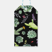 Cactuspatroon 2 cadeaulabel (Achterkant)