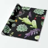 Cactuspatroon 2 cadeaupapier (Uitgerold)