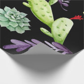 Cactuspatroon 2 cadeaupapier (Hoek)