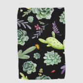 Cactuspatroon 2 golfhanddoek (Voorkant)