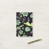 Cactuspatroon 2 post-it® notes (Op bureau)