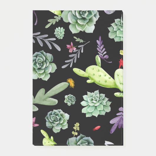 Cactuspatroon 2 post-it® notes (Voorkant)