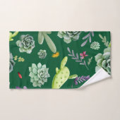 Cactuspatroon 3 bad handdoek (Handdoek)