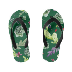 Cactuspatroon 3 kinder teenslippers