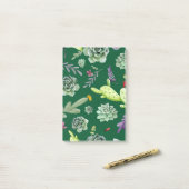 Cactuspatroon 3 post-it® notes (Op bureau)
