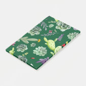 Cactuspatroon 3 post-it® notes (Schuin)