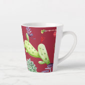 Cactuspatroon 4 latte mok (Rechts)