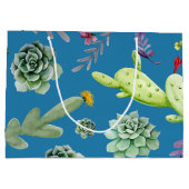 Cactuspatroon 5 groot cadeauzakje (Achterkant)