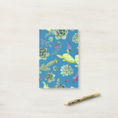 Cactuspatroon 5 post-it® notes (Op bureau)