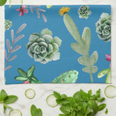 Cactuspatroon 5 theedoek (Gevouwen)