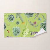 Cactuspatroon 6 bad handdoek (Handdoek)