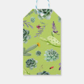 Cactuspatroon 6 cadeaulabel (Achterkant)
