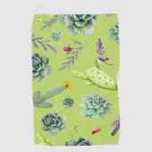 Cactuspatroon 6 golfhanddoek (Voorkant)