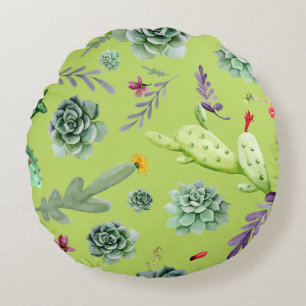 Cactuspatroon 6 rond kussen