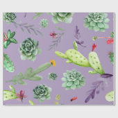 Cactuspatroon 7 cadeaupapier (Vlak)