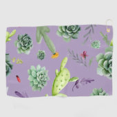 Cactuspatroon 7 golfhanddoek (Horizontaal)