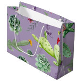 Cactuspatroon 7 groot cadeauzakje (Voorkant Gekanteld)