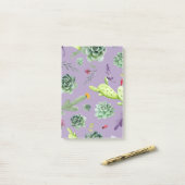 Cactuspatroon 7 post-it® notes (Op bureau)