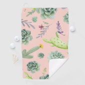 Cactuspatroon 8 golfhanddoek (Insitu)