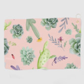 Cactuspatroon 8 golfhanddoek (Horizontaal)