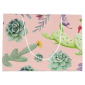 Cactuspatroon 8 groot cadeauzakje (Achterkant)