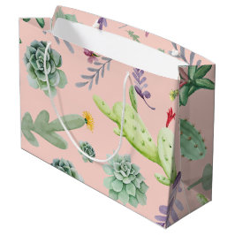 Cactuspatroon 8 groot cadeauzakje