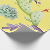 Cactuspatroon 9 cadeaupapier (Hoek)