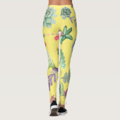 Cactuspatroon 9 leggings (Achterkant)