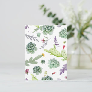 Cactuspatroon Briefkaart