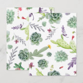 Cactuspatroon Briefkaart (Voorkant / Achterkant)