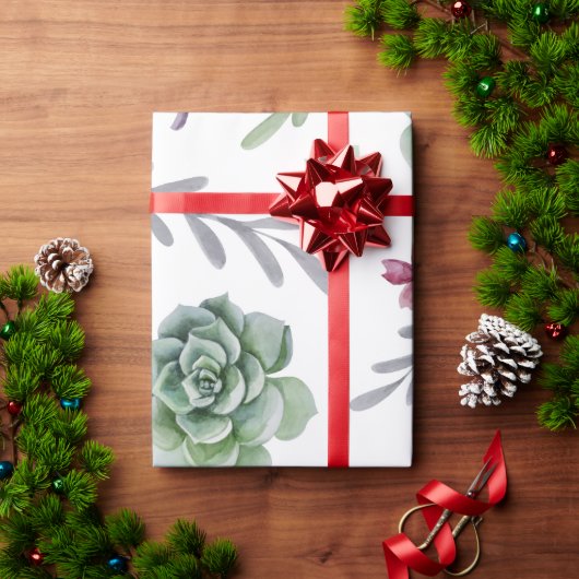 Cactuspatroon Cadeaupapier (Feestdagen Geschenken)