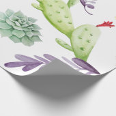 Cactuspatroon Cadeaupapier (Hoek)