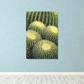 Cactuspatroon Canvas Afdruk (Insitu (Houten vloer))